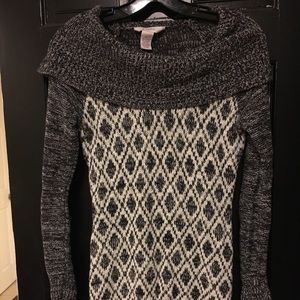 Off-Shoulder Sweater Dress